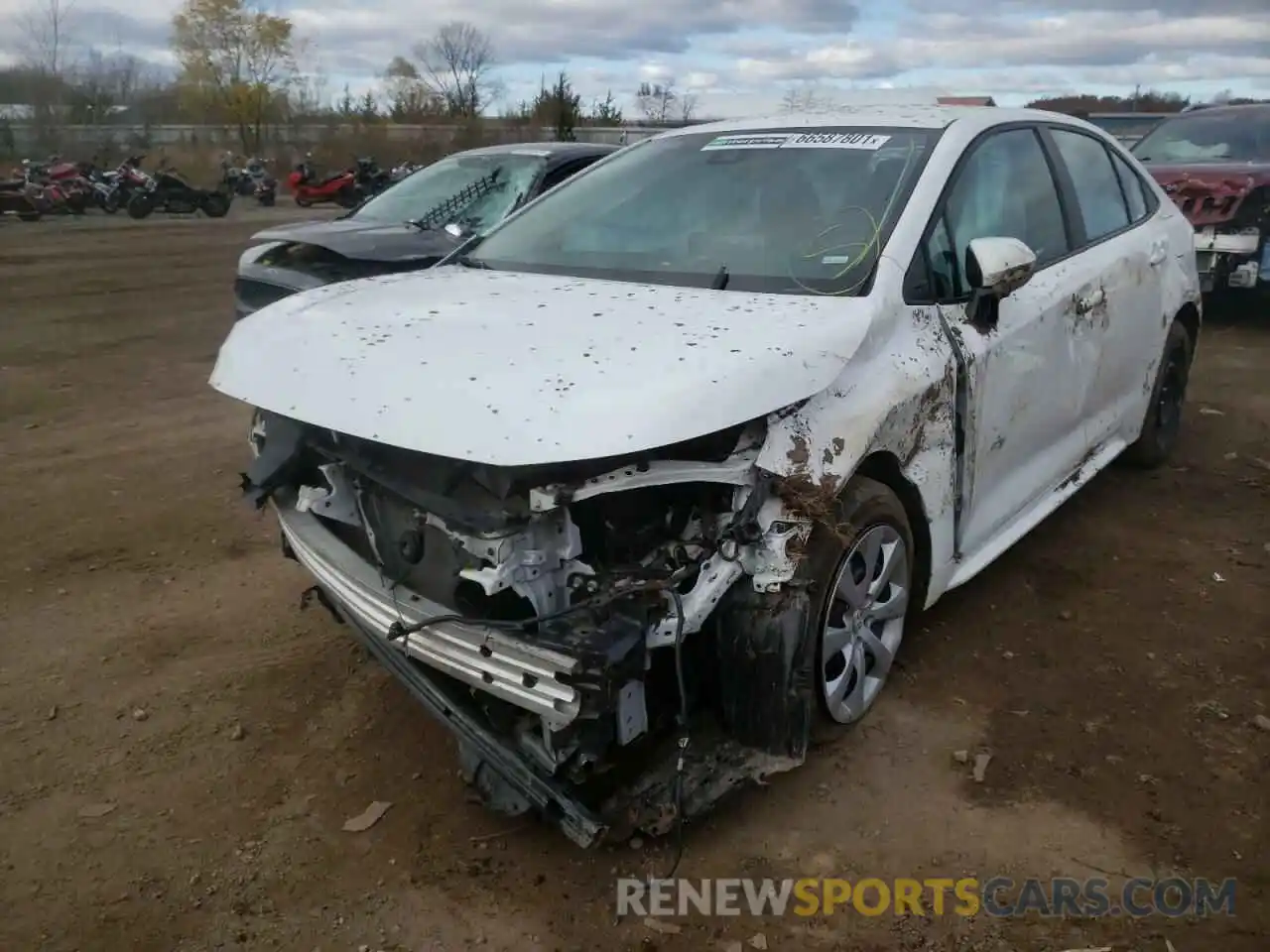 2 Photograph of a damaged car 5YFEPMAE8MP189334 TOYOTA COROLLA 2021