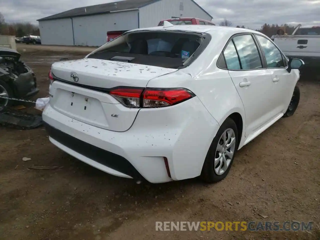 4 Photograph of a damaged car 5YFEPMAE8MP189334 TOYOTA COROLLA 2021