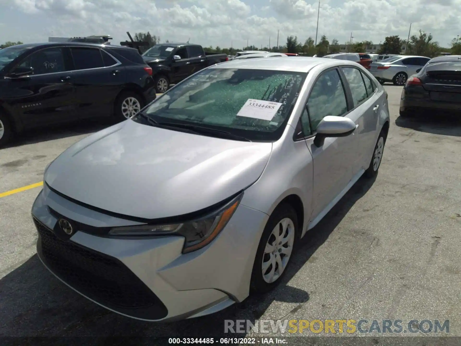 2 Photograph of a damaged car 5YFEPMAE8MP189611 TOYOTA COROLLA 2021