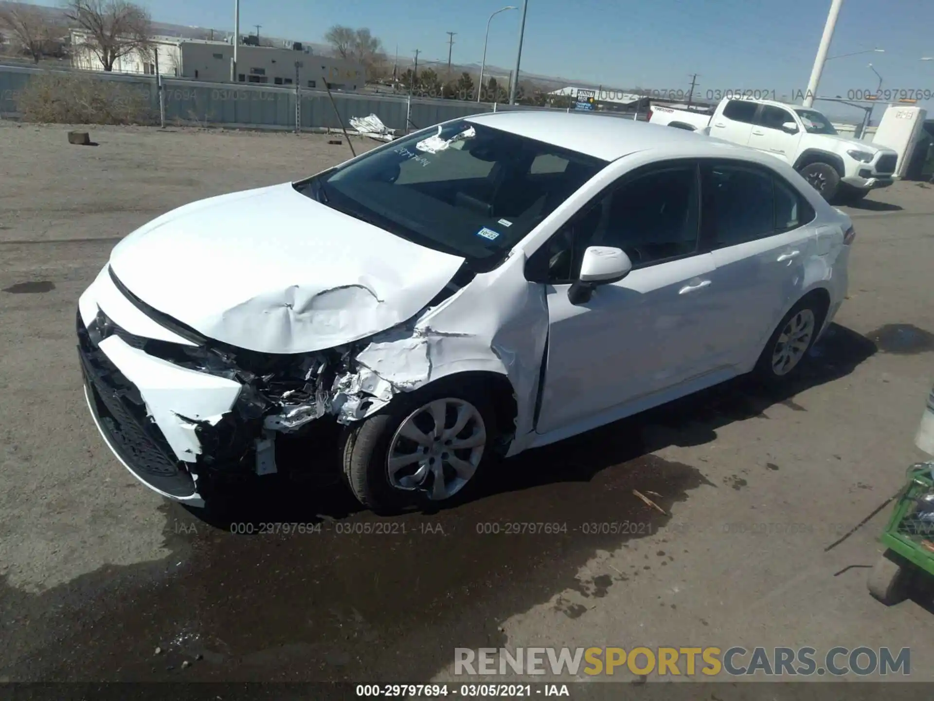 2 Photograph of a damaged car 5YFEPMAE8MP190077 TOYOTA COROLLA 2021