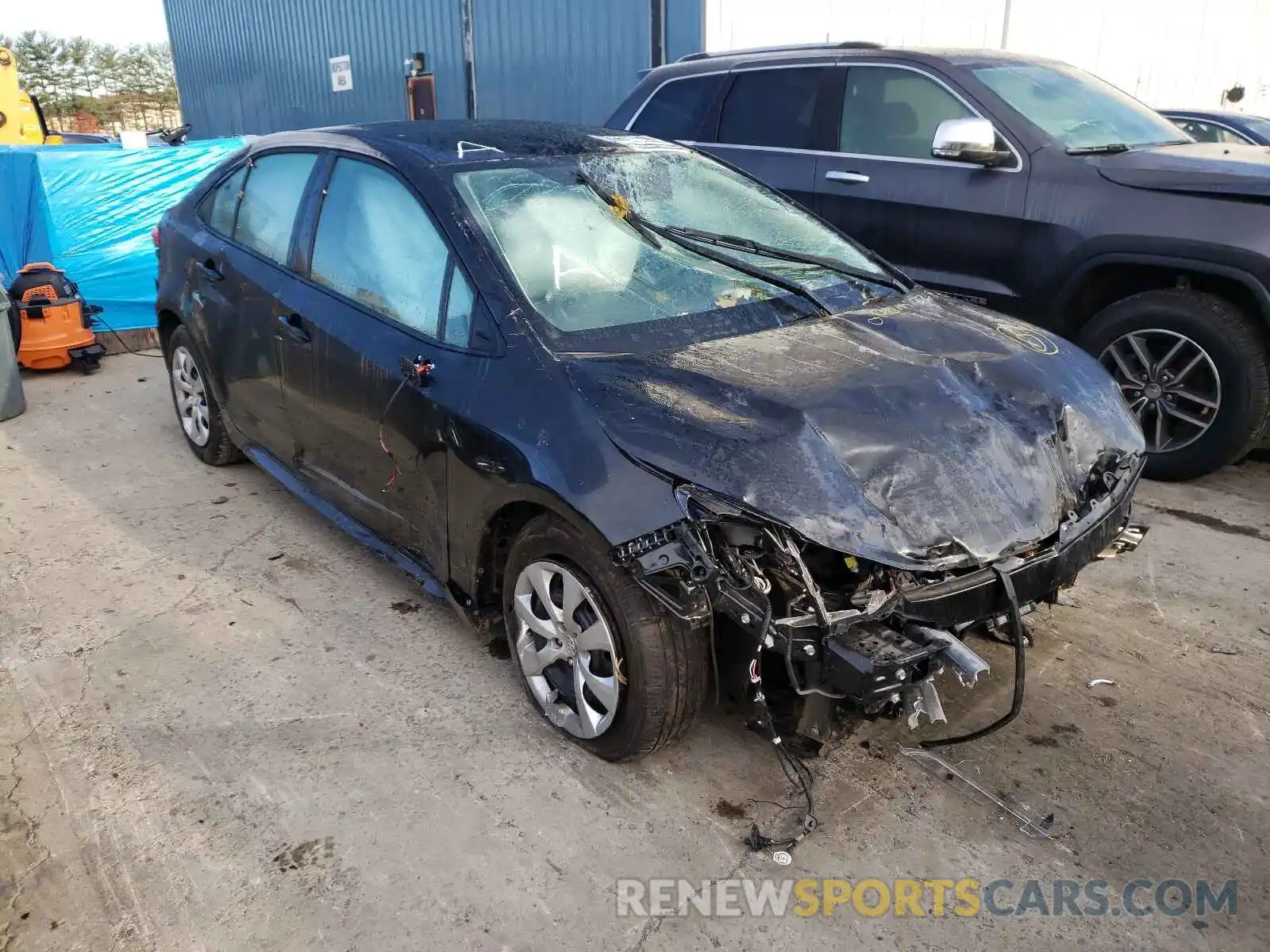 1 Photograph of a damaged car 5YFEPMAE8MP190144 TOYOTA COROLLA 2021