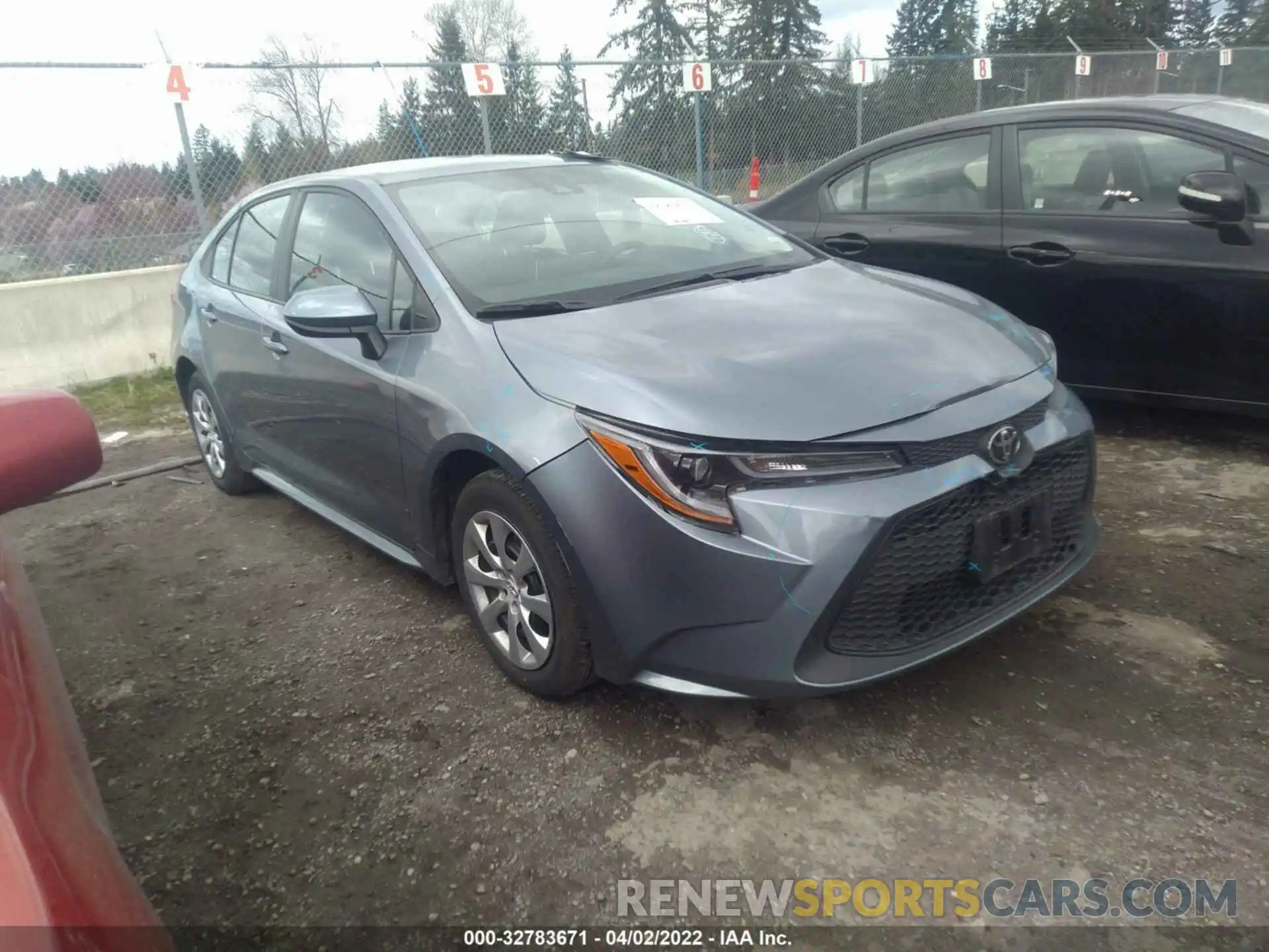 1 Photograph of a damaged car 5YFEPMAE8MP190354 TOYOTA COROLLA 2021