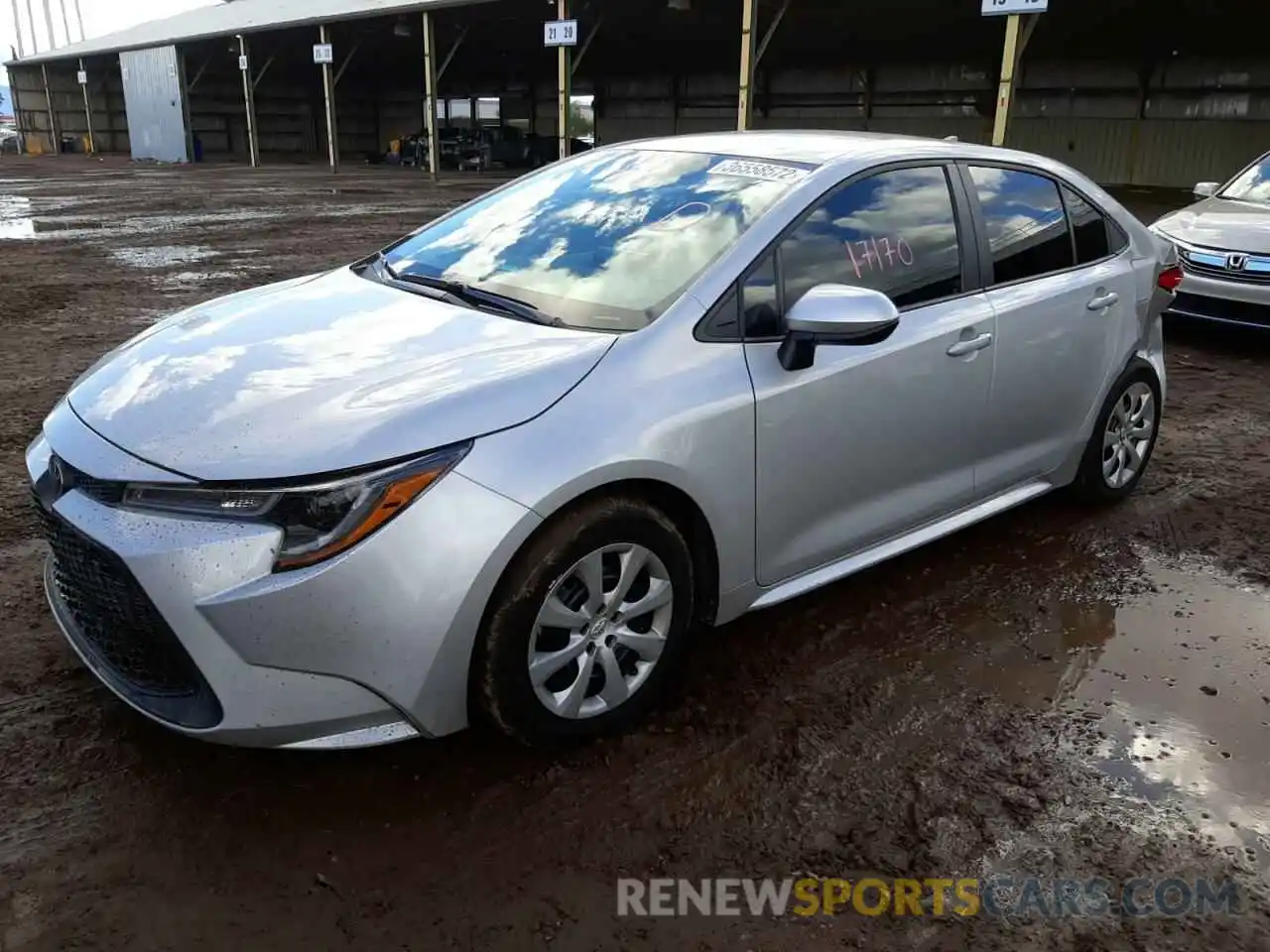 2 Photograph of a damaged car 5YFEPMAE8MP194257 TOYOTA COROLLA 2021