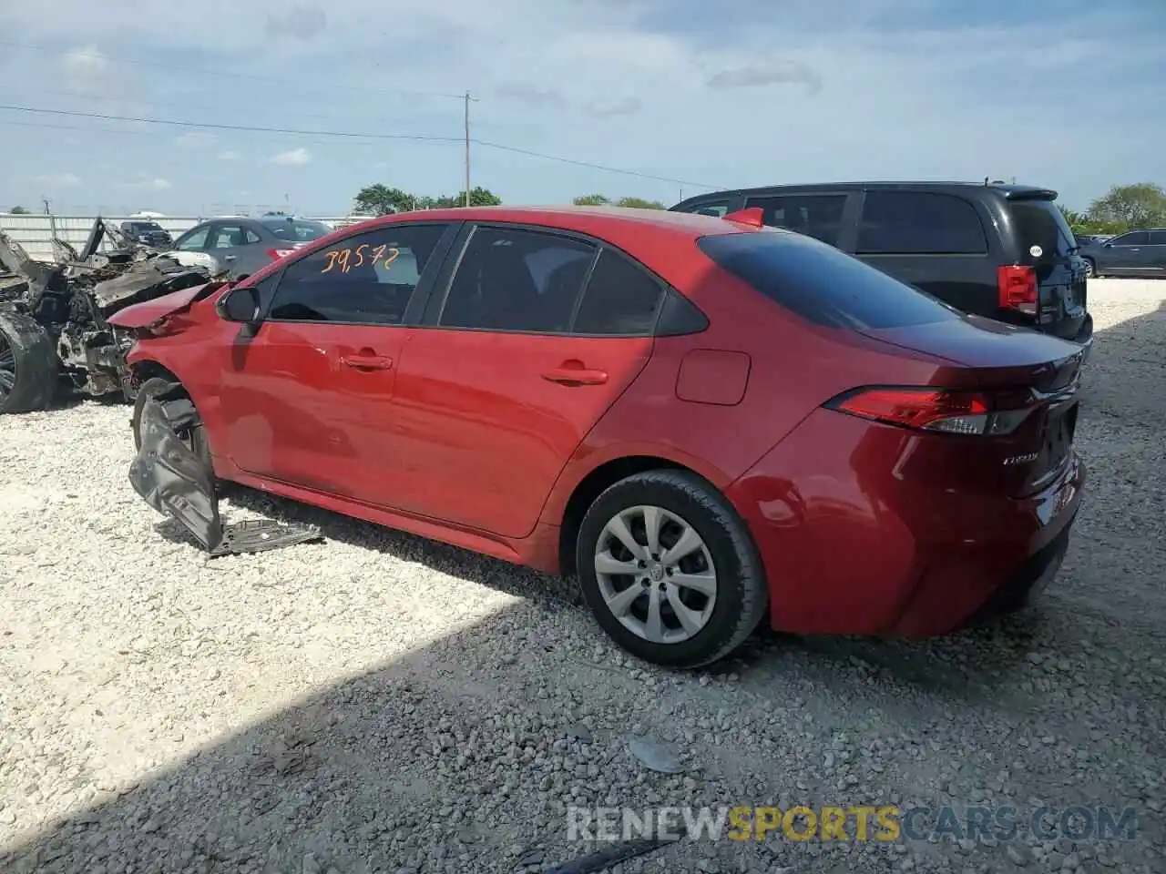 2 Photograph of a damaged car 5YFEPMAE8MP194954 TOYOTA COROLLA 2021