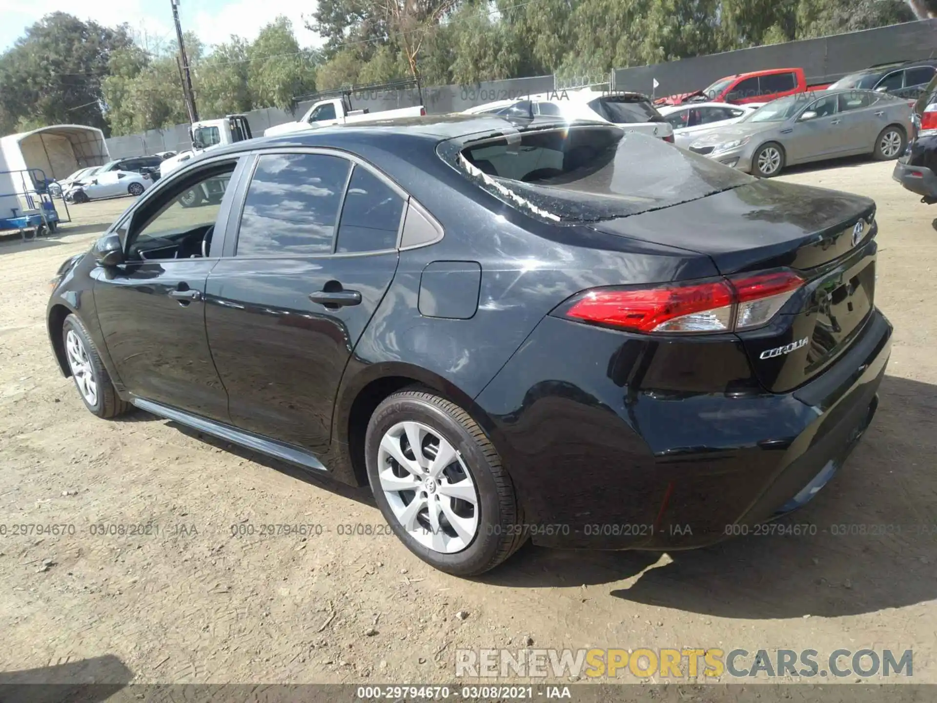 3 Photograph of a damaged car 5YFEPMAE8MP195215 TOYOTA COROLLA 2021