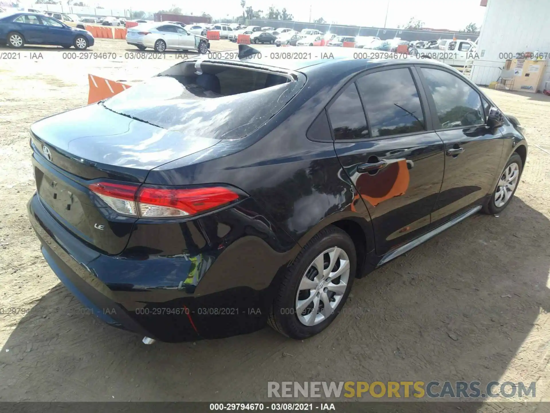 4 Photograph of a damaged car 5YFEPMAE8MP195215 TOYOTA COROLLA 2021