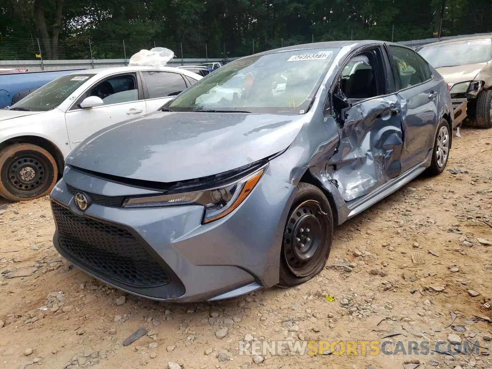 2 Photograph of a damaged car 5YFEPMAE8MP195263 TOYOTA COROLLA 2021