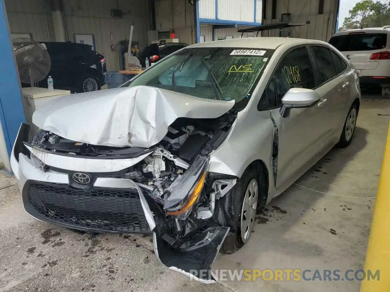 2 Photograph of a damaged car 5YFEPMAE8MP196123 TOYOTA COROLLA 2021