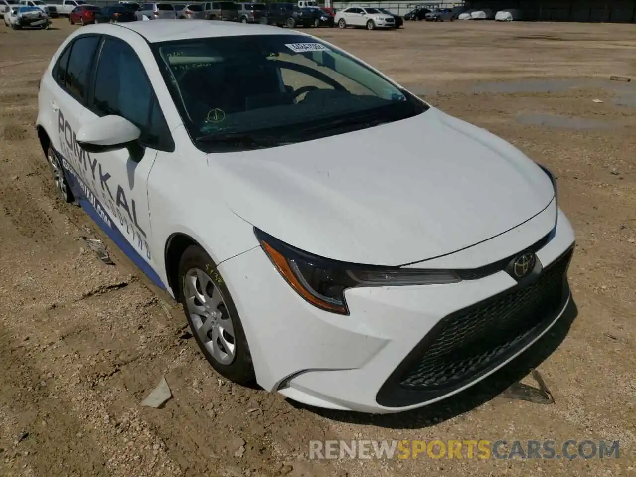 1 Photograph of a damaged car 5YFEPMAE8MP196526 TOYOTA COROLLA 2021