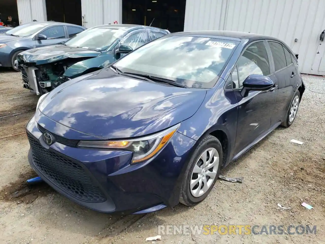 2 Photograph of a damaged car 5YFEPMAE8MP196560 TOYOTA COROLLA 2021