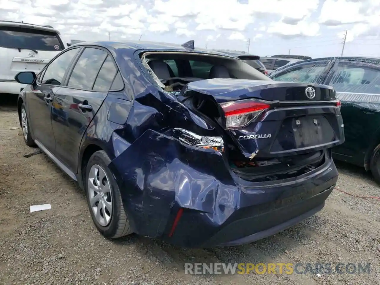 3 Photograph of a damaged car 5YFEPMAE8MP196560 TOYOTA COROLLA 2021