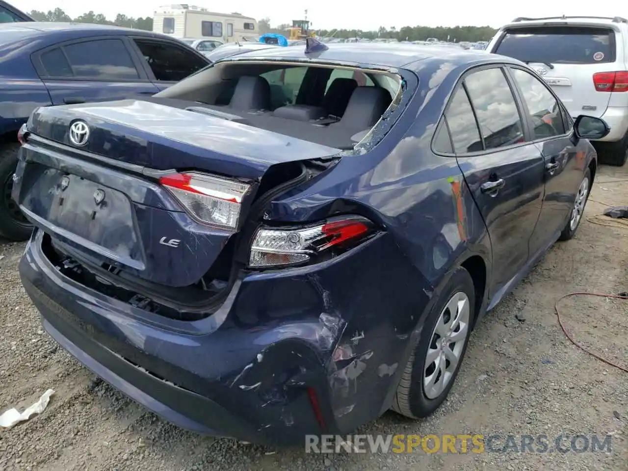 4 Photograph of a damaged car 5YFEPMAE8MP196560 TOYOTA COROLLA 2021