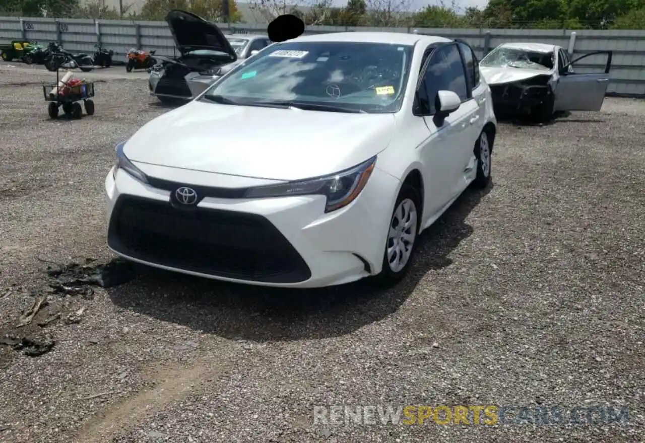 2 Photograph of a damaged car 5YFEPMAE8MP196607 TOYOTA COROLLA 2021