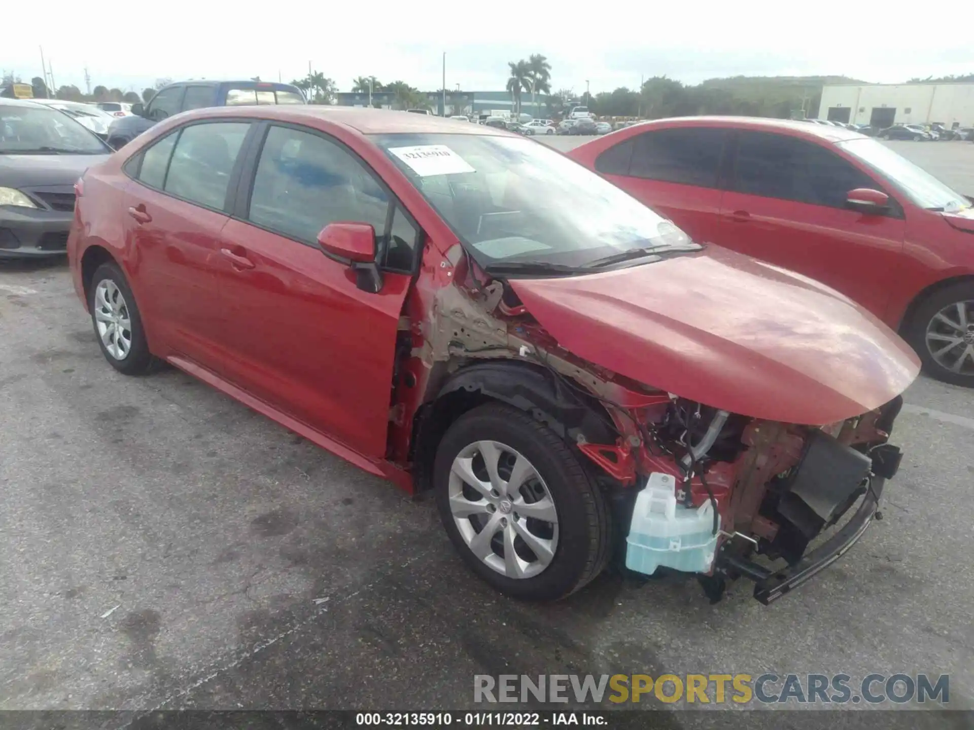 1 Photograph of a damaged car 5YFEPMAE8MP197580 TOYOTA COROLLA 2021