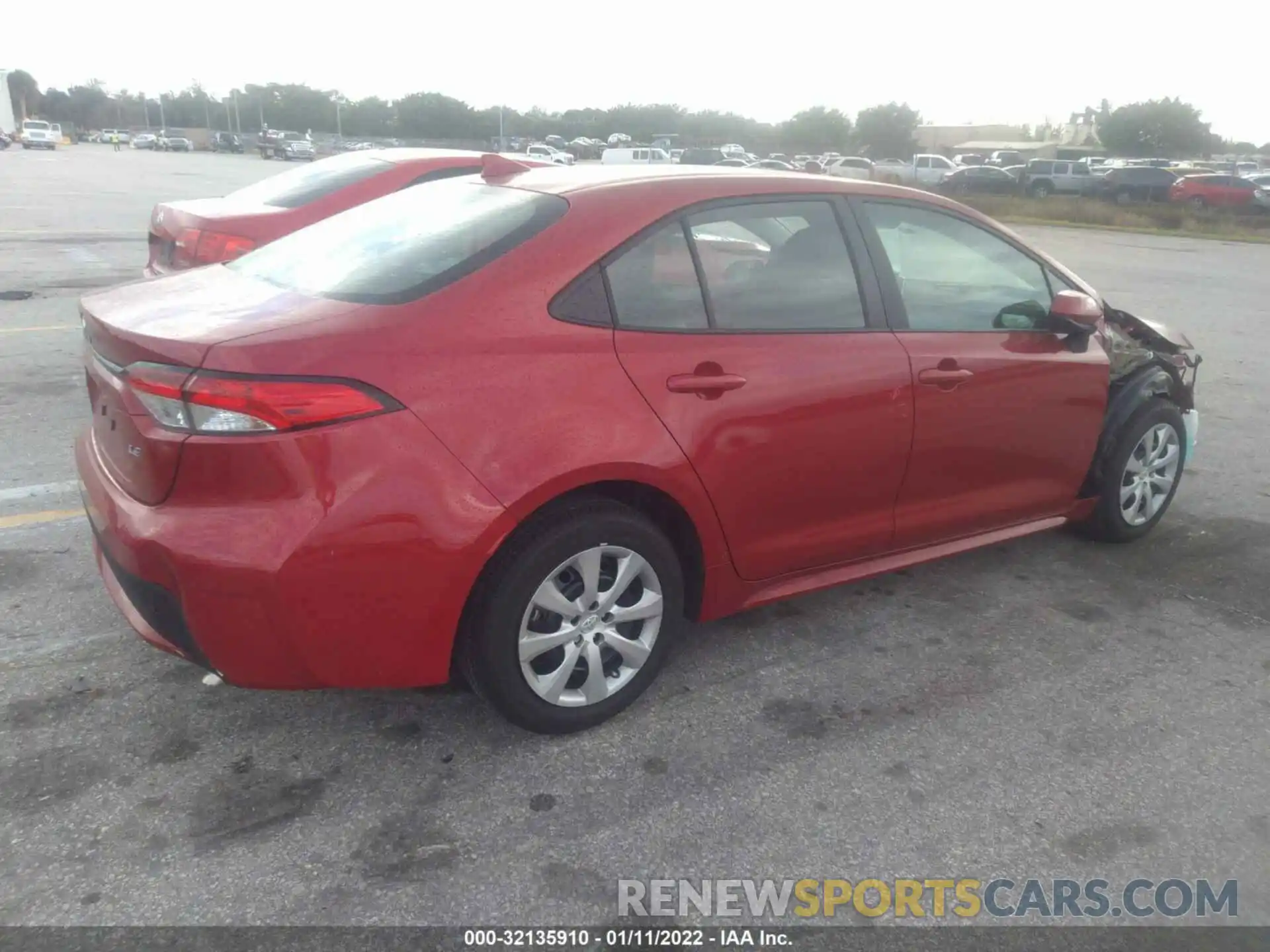 4 Photograph of a damaged car 5YFEPMAE8MP197580 TOYOTA COROLLA 2021