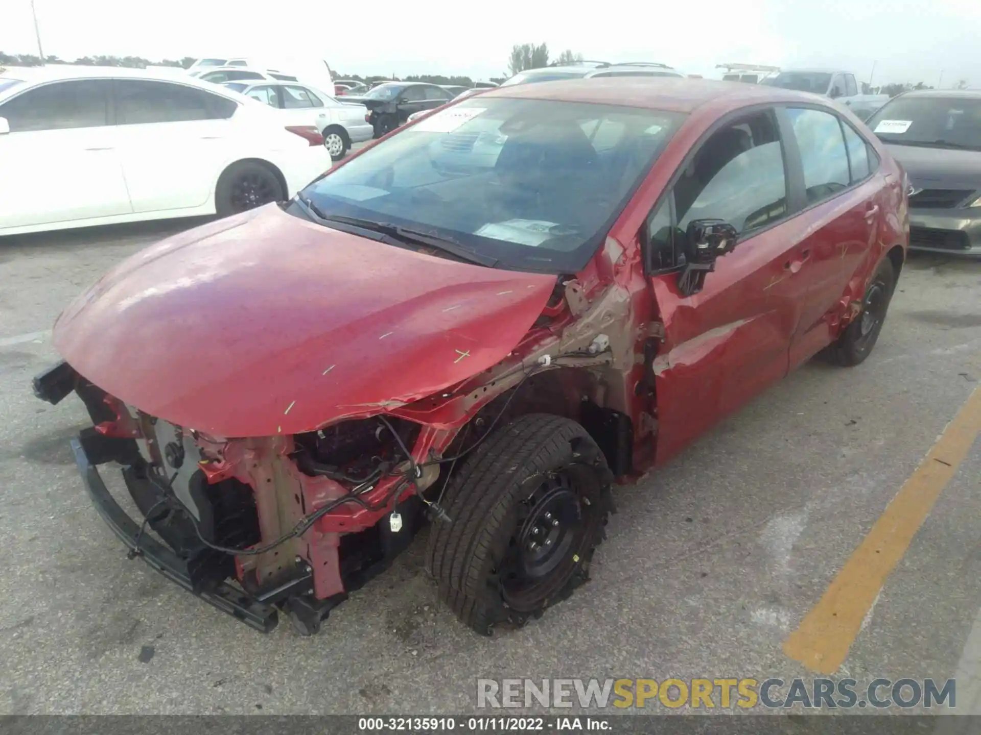 6 Photograph of a damaged car 5YFEPMAE8MP197580 TOYOTA COROLLA 2021