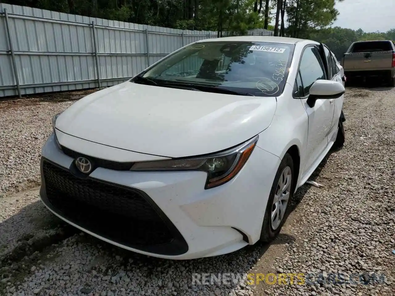 2 Photograph of a damaged car 5YFEPMAE8MP198423 TOYOTA COROLLA 2021