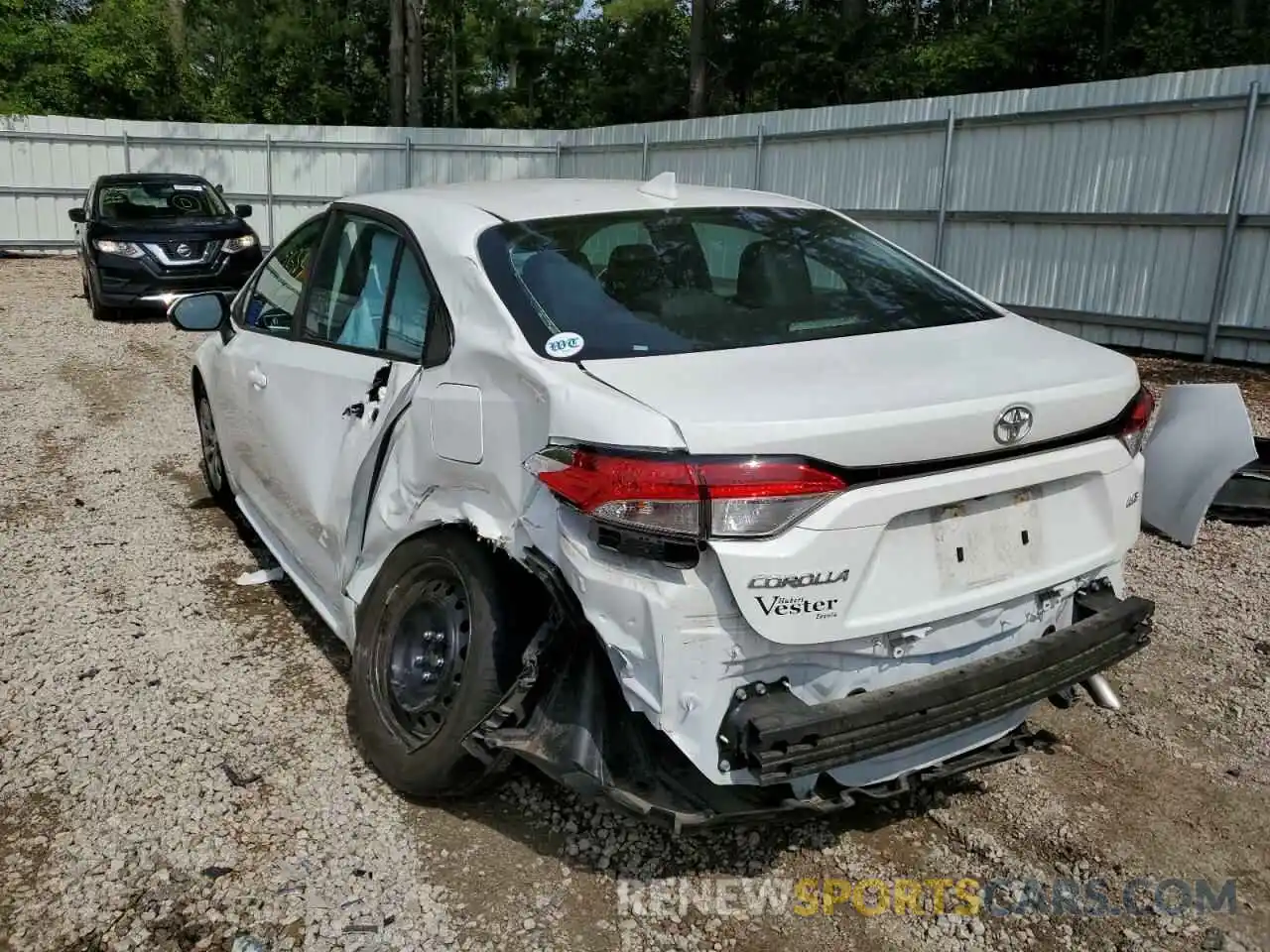 3 Photograph of a damaged car 5YFEPMAE8MP198423 TOYOTA COROLLA 2021