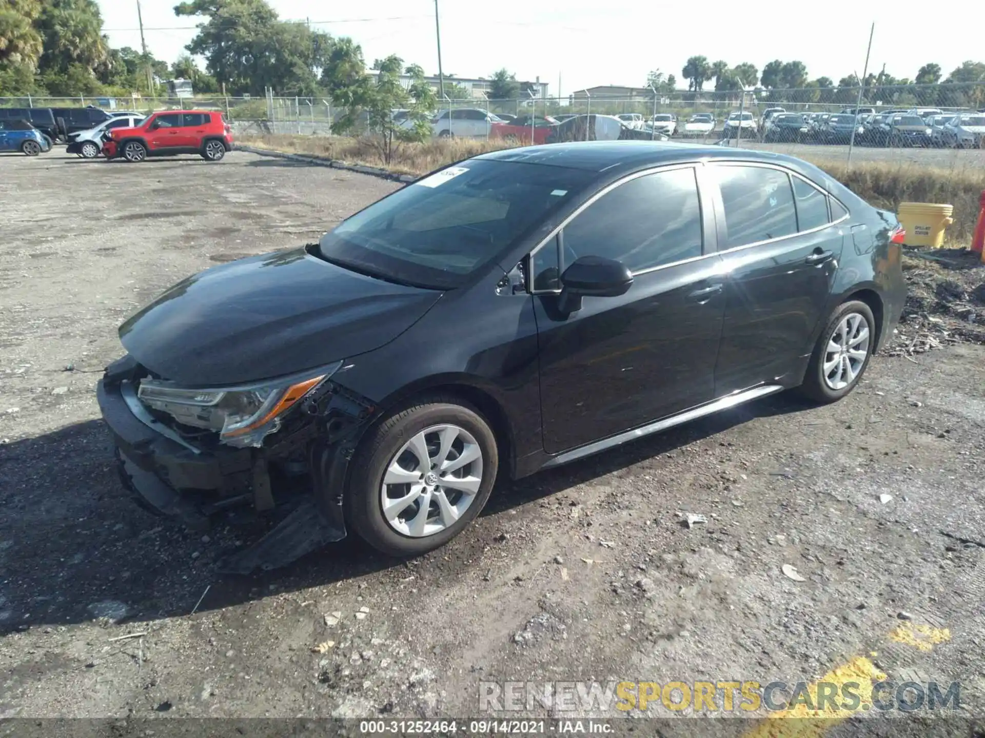 2 Photograph of a damaged car 5YFEPMAE8MP199037 TOYOTA COROLLA 2021