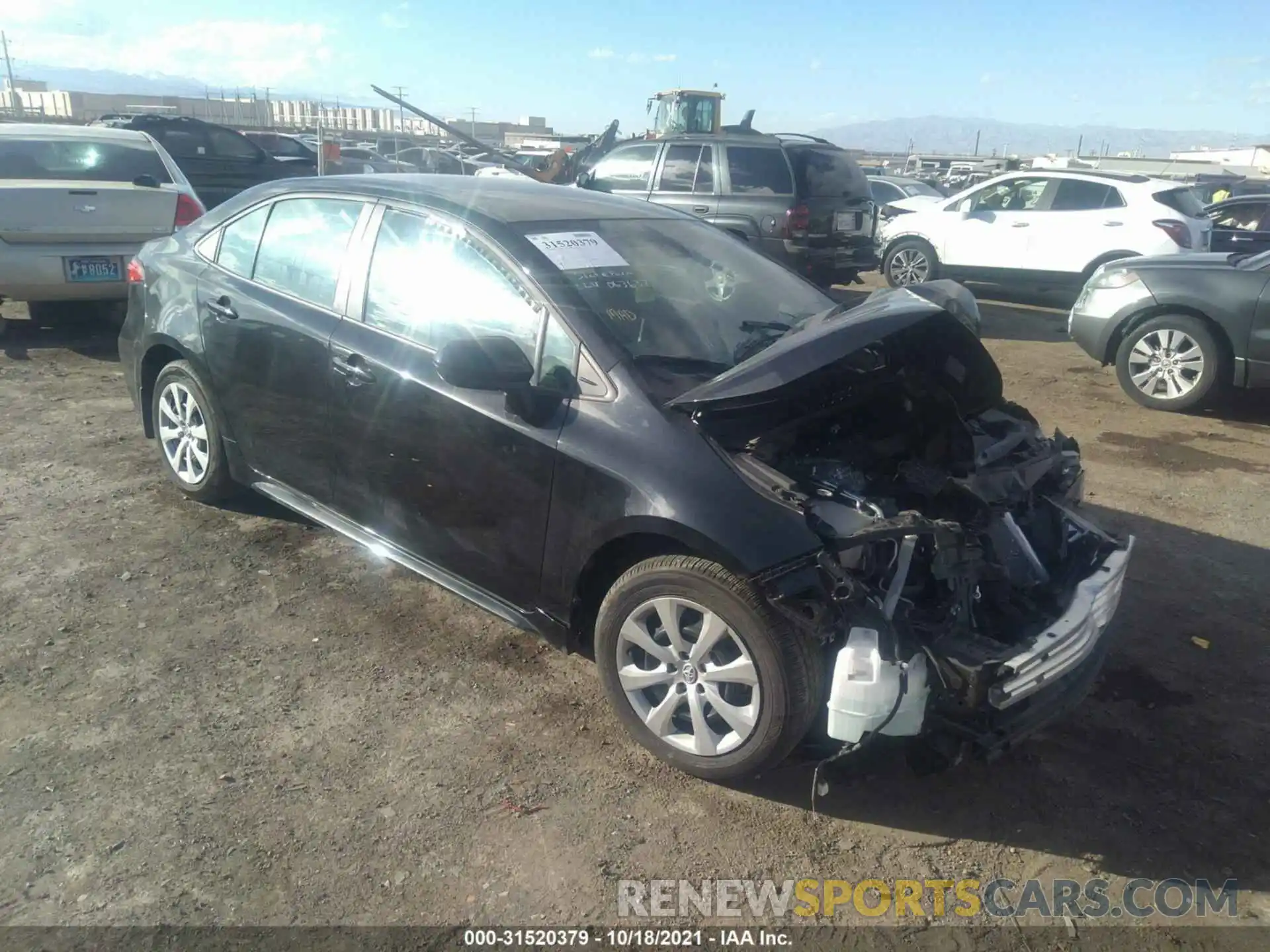 1 Photograph of a damaged car 5YFEPMAE8MP200669 TOYOTA COROLLA 2021