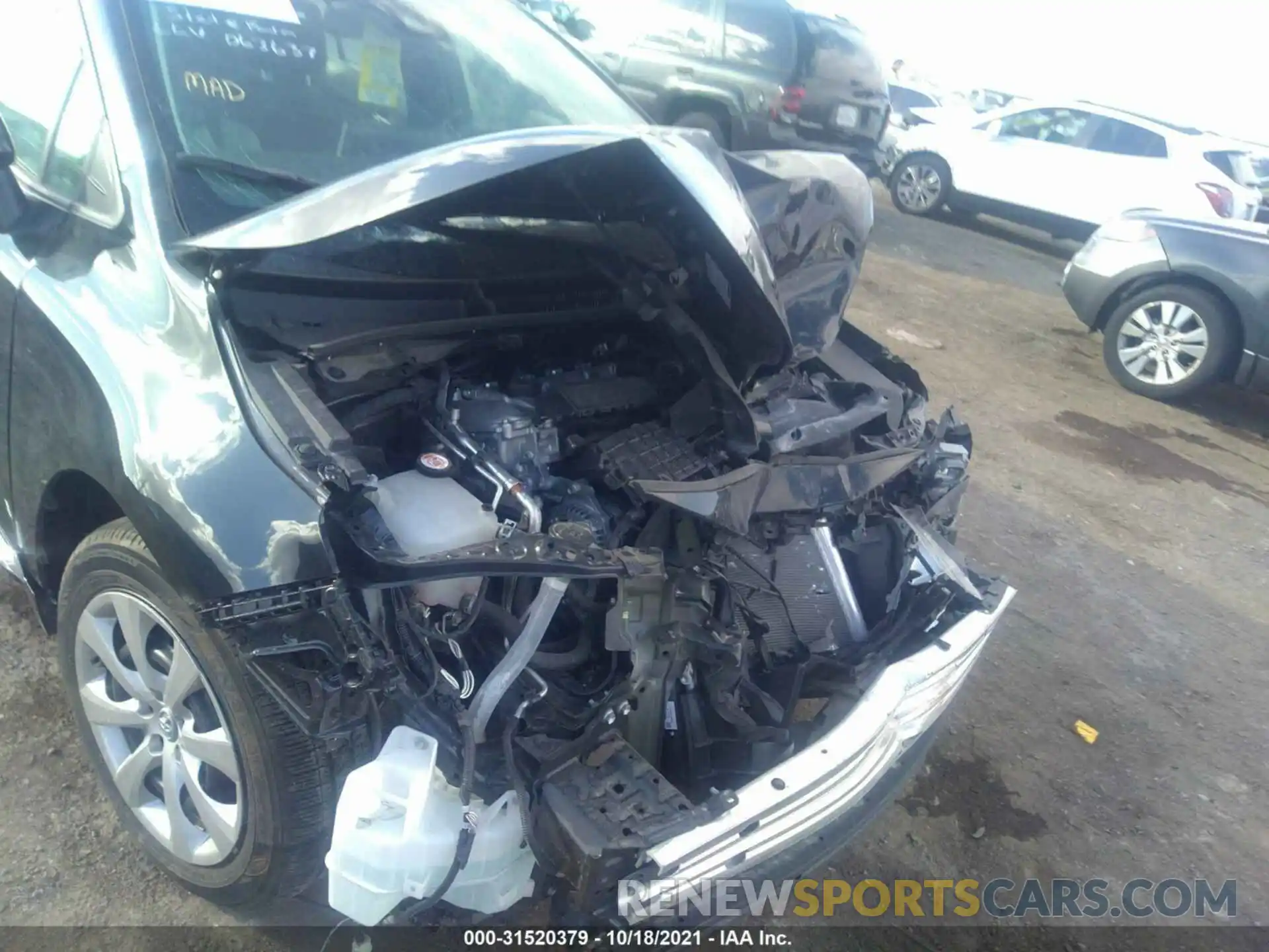 6 Photograph of a damaged car 5YFEPMAE8MP200669 TOYOTA COROLLA 2021