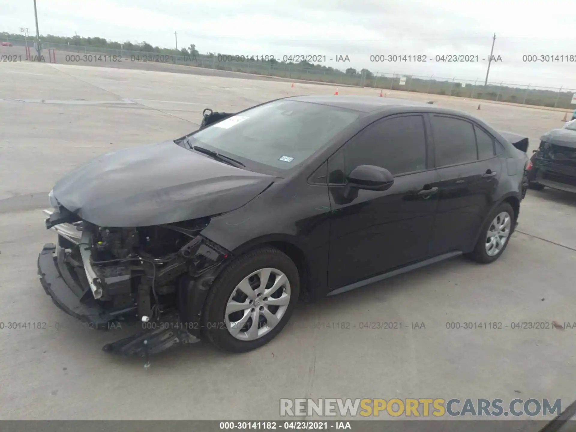 2 Photograph of a damaged car 5YFEPMAE8MP202325 TOYOTA COROLLA 2021