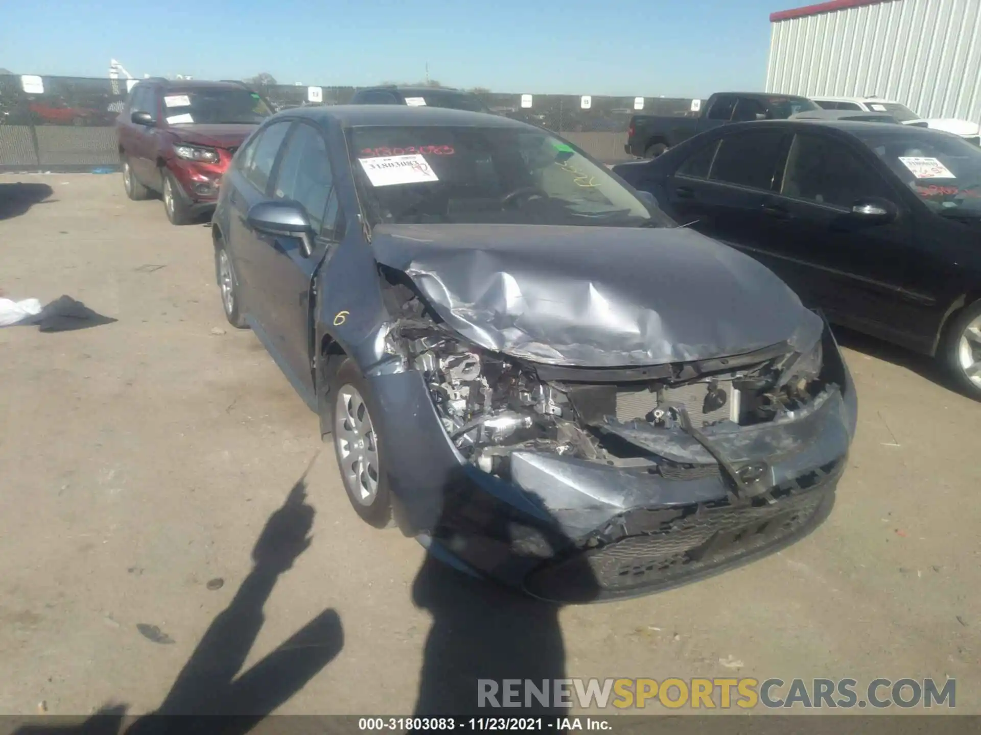 1 Photograph of a damaged car 5YFEPMAE8MP202423 TOYOTA COROLLA 2021