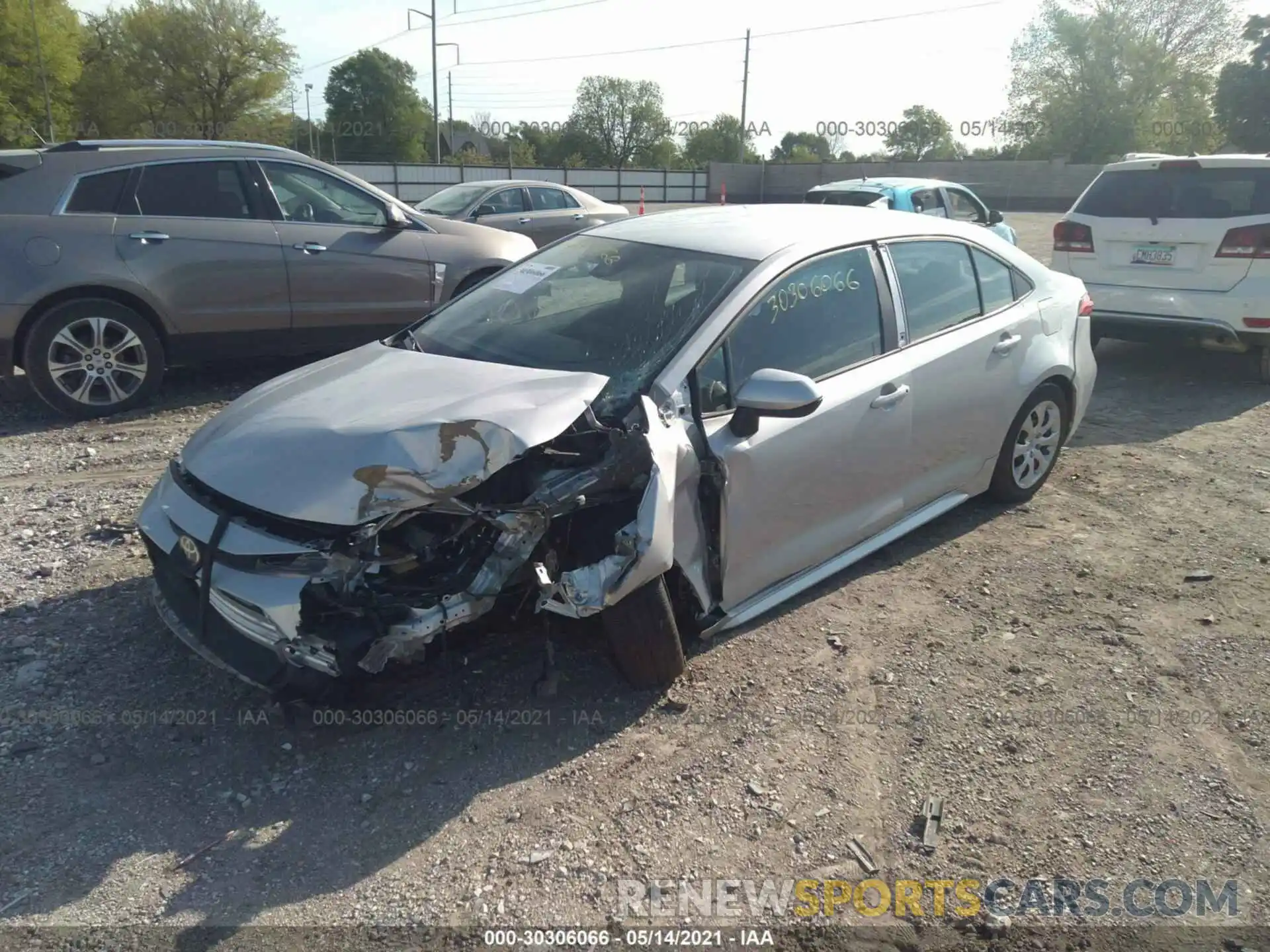 2 Photograph of a damaged car 5YFEPMAE8MP202874 TOYOTA COROLLA 2021