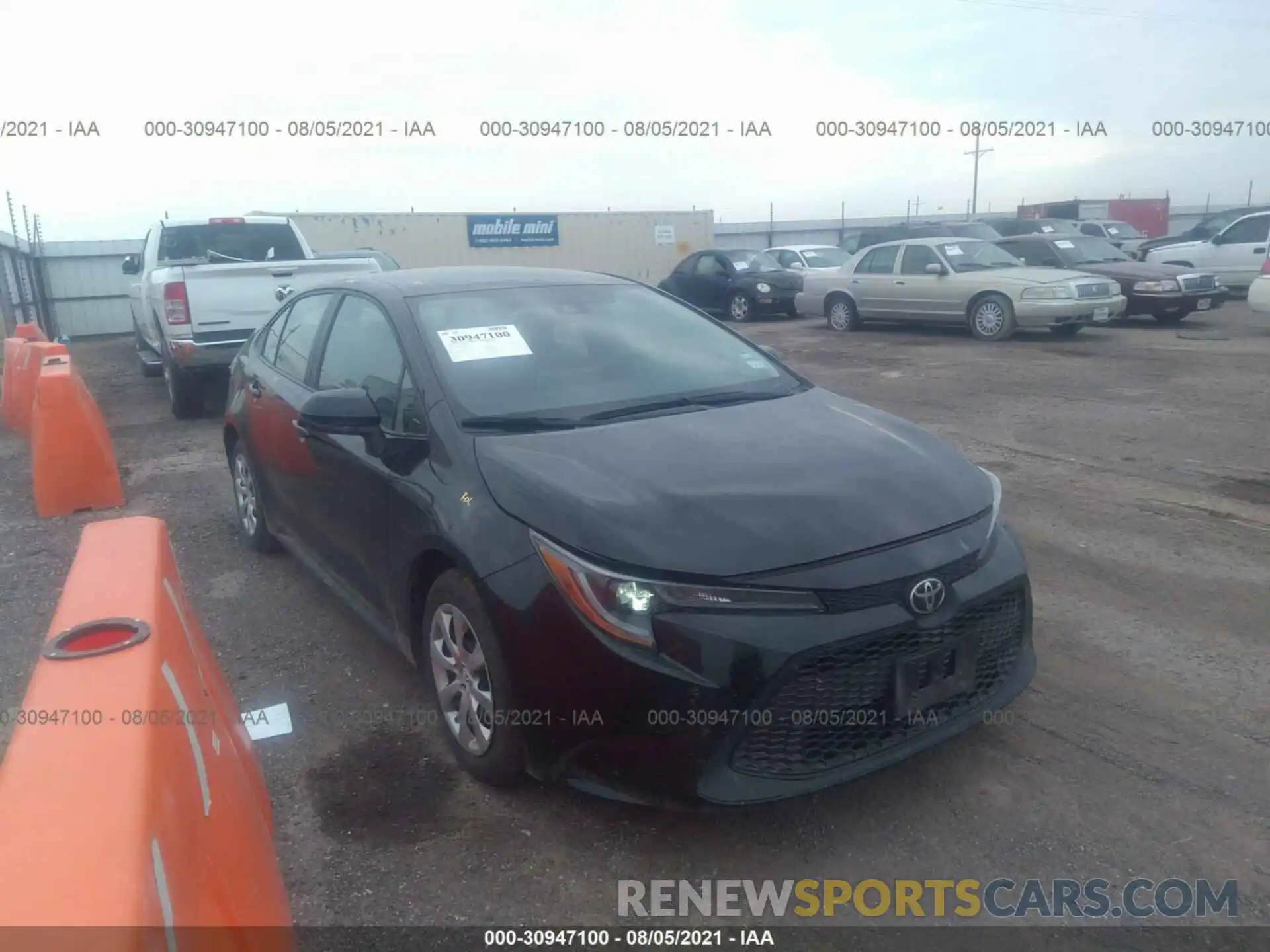 1 Photograph of a damaged car 5YFEPMAE8MP203460 TOYOTA COROLLA 2021