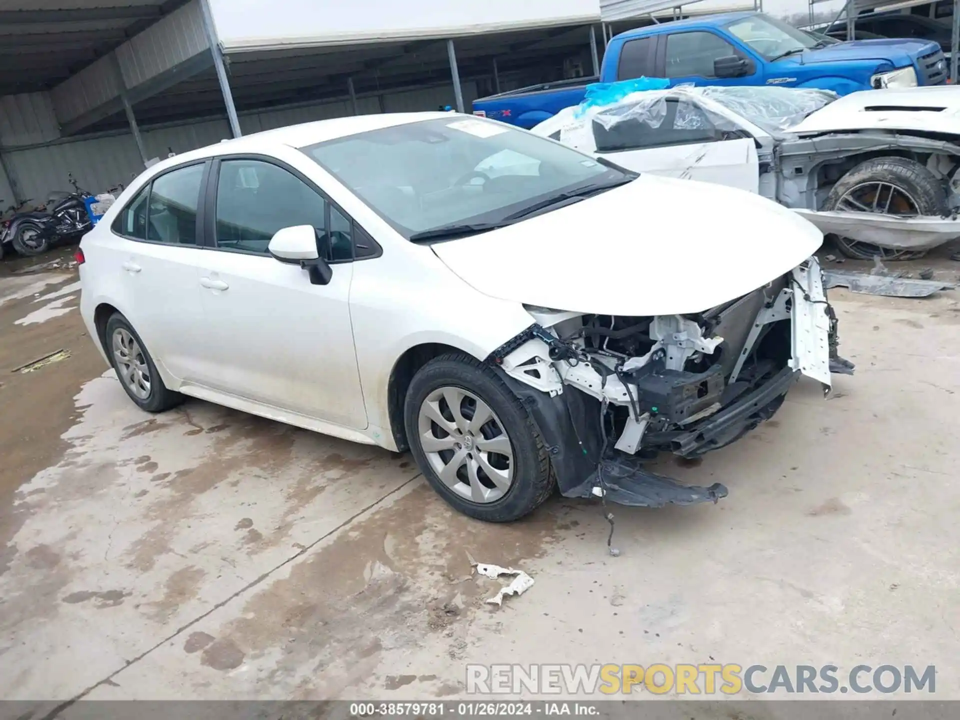 1 Photograph of a damaged car 5YFEPMAE8MP204740 TOYOTA COROLLA 2021