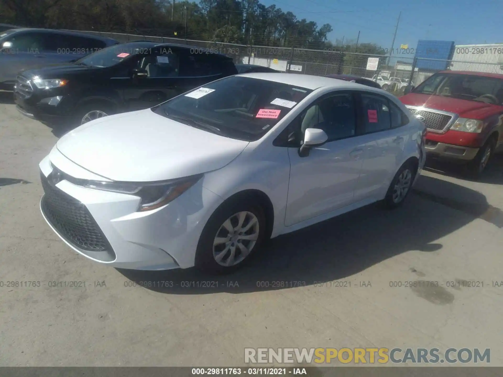 2 Photograph of a damaged car 5YFEPMAE8MP205404 TOYOTA COROLLA 2021