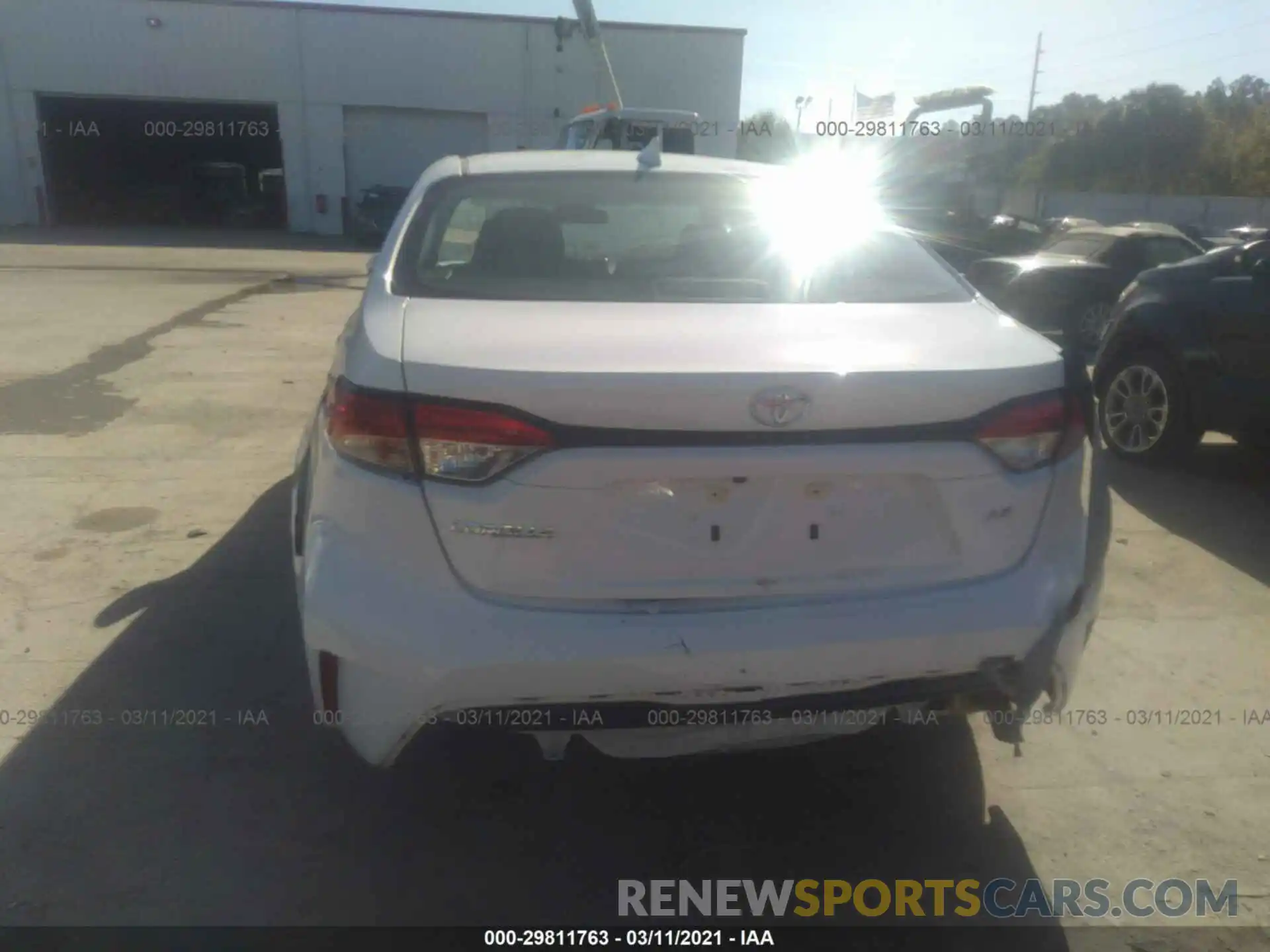 6 Photograph of a damaged car 5YFEPMAE8MP205404 TOYOTA COROLLA 2021