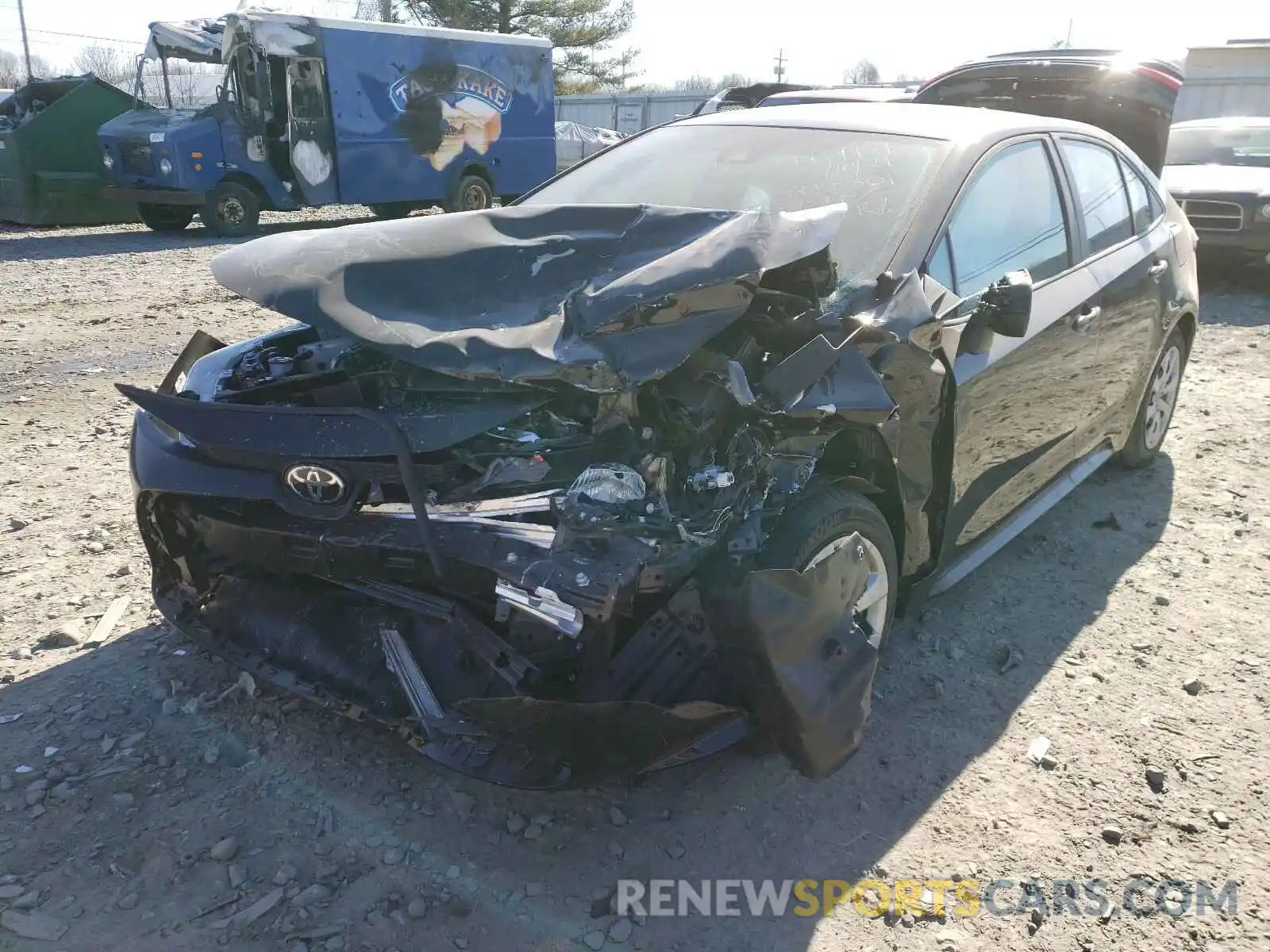 2 Photograph of a damaged car 5YFEPMAE8MP205533 TOYOTA COROLLA 2021