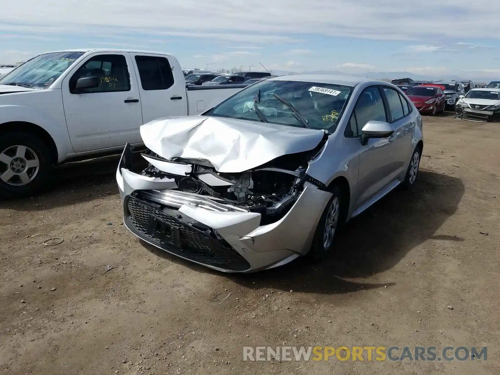 2 Photograph of a damaged car 5YFEPMAE8MP205600 TOYOTA COROLLA 2021