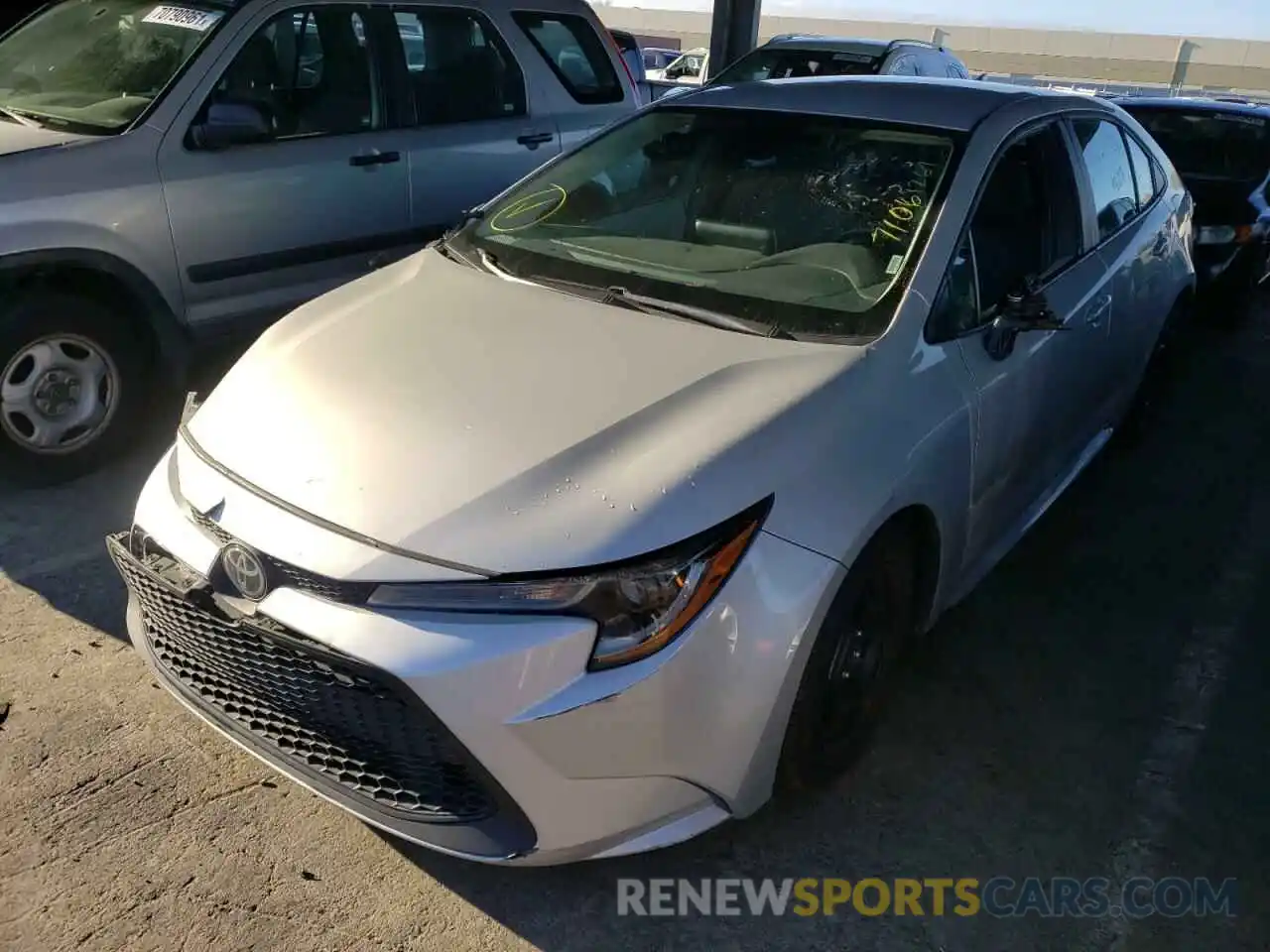 2 Photograph of a damaged car 5YFEPMAE8MP206584 TOYOTA COROLLA 2021