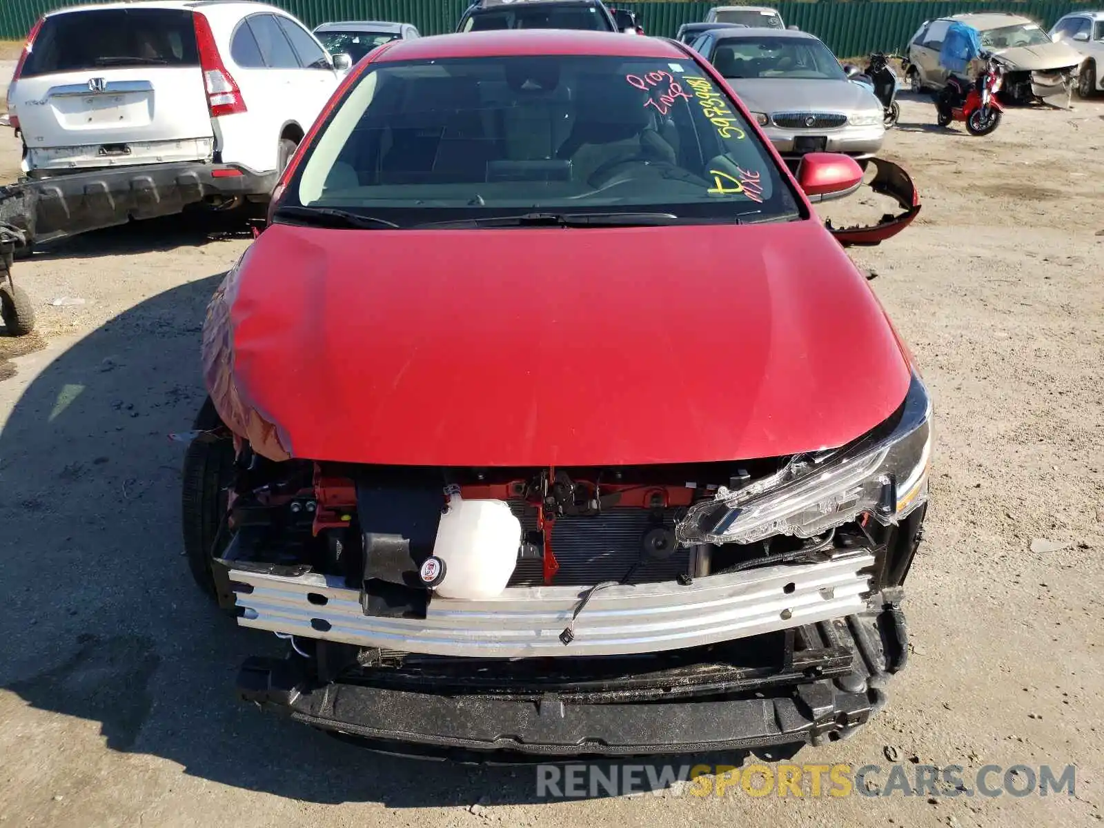 9 Photograph of a damaged car 5YFEPMAE8MP206987 TOYOTA COROLLA 2021