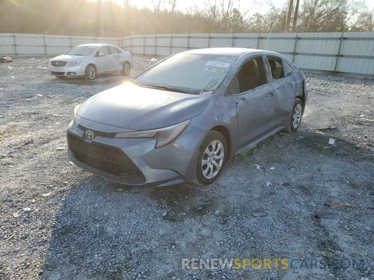 2 Photograph of a damaged car 5YFEPMAE8MP207170 TOYOTA COROLLA 2021