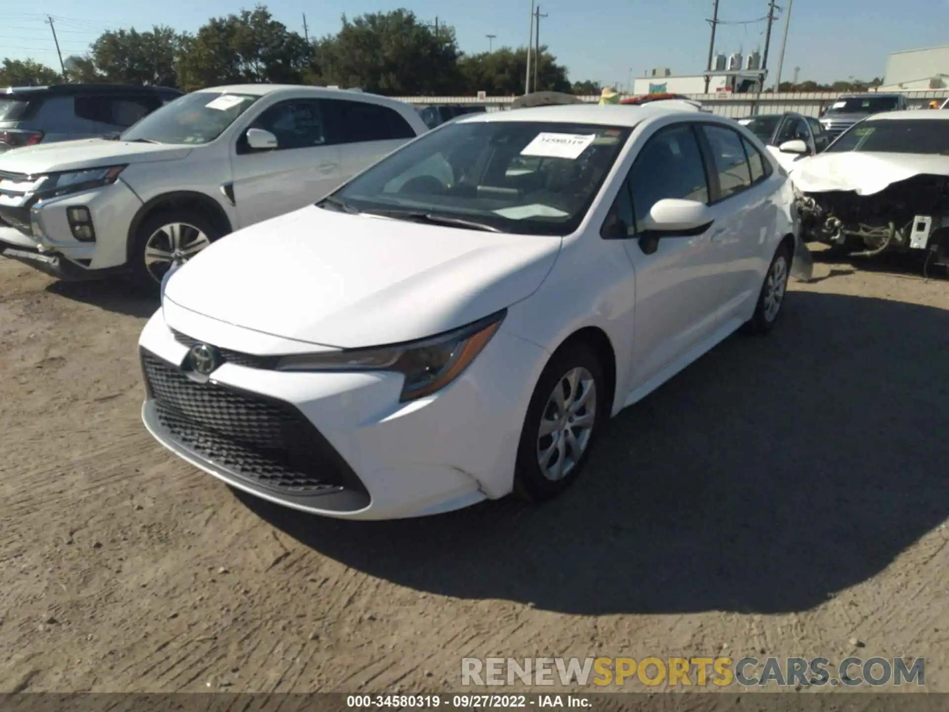 2 Photograph of a damaged car 5YFEPMAE8MP208979 TOYOTA COROLLA 2021