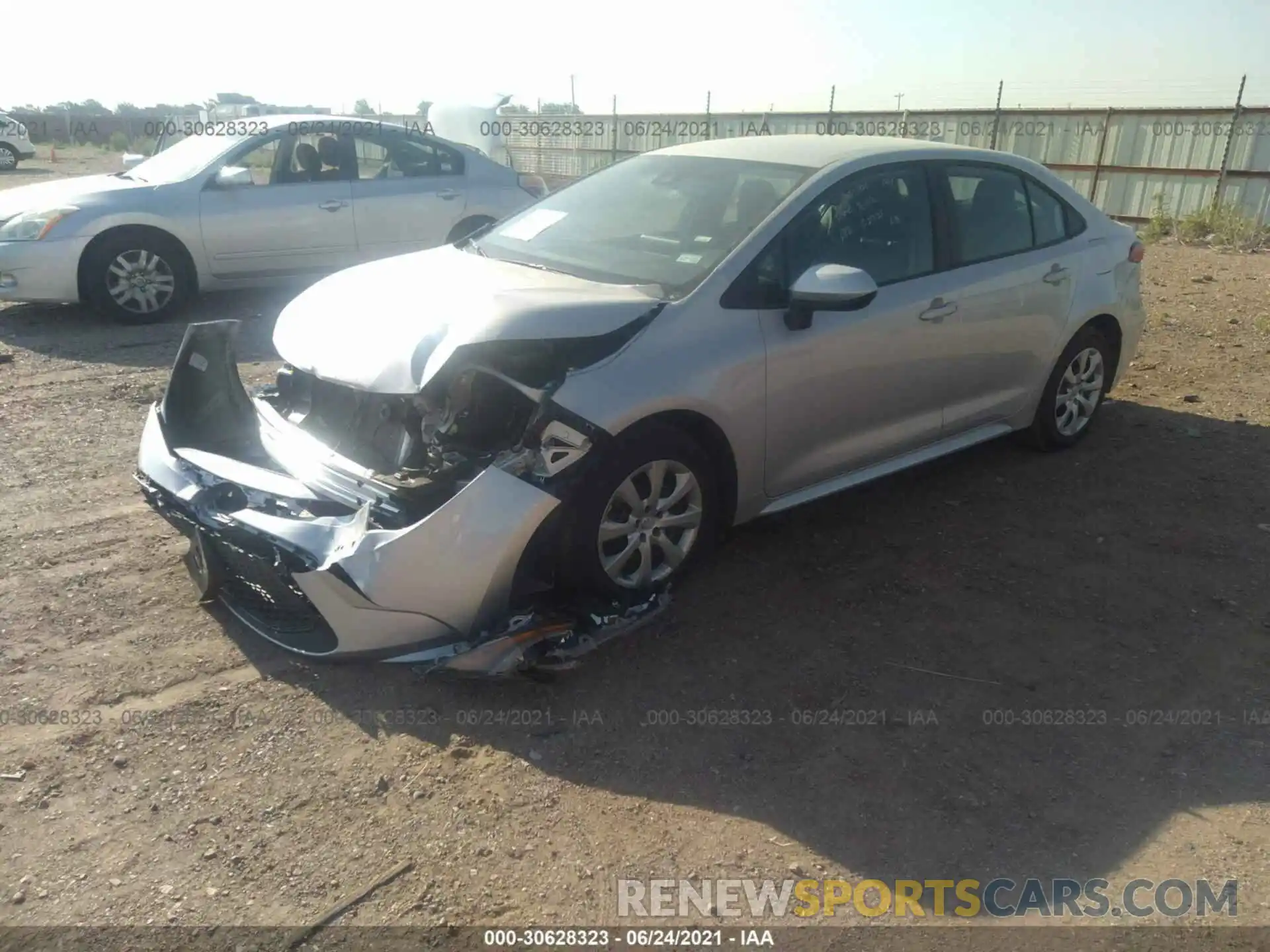 2 Photograph of a damaged car 5YFEPMAE8MP209520 TOYOTA COROLLA 2021