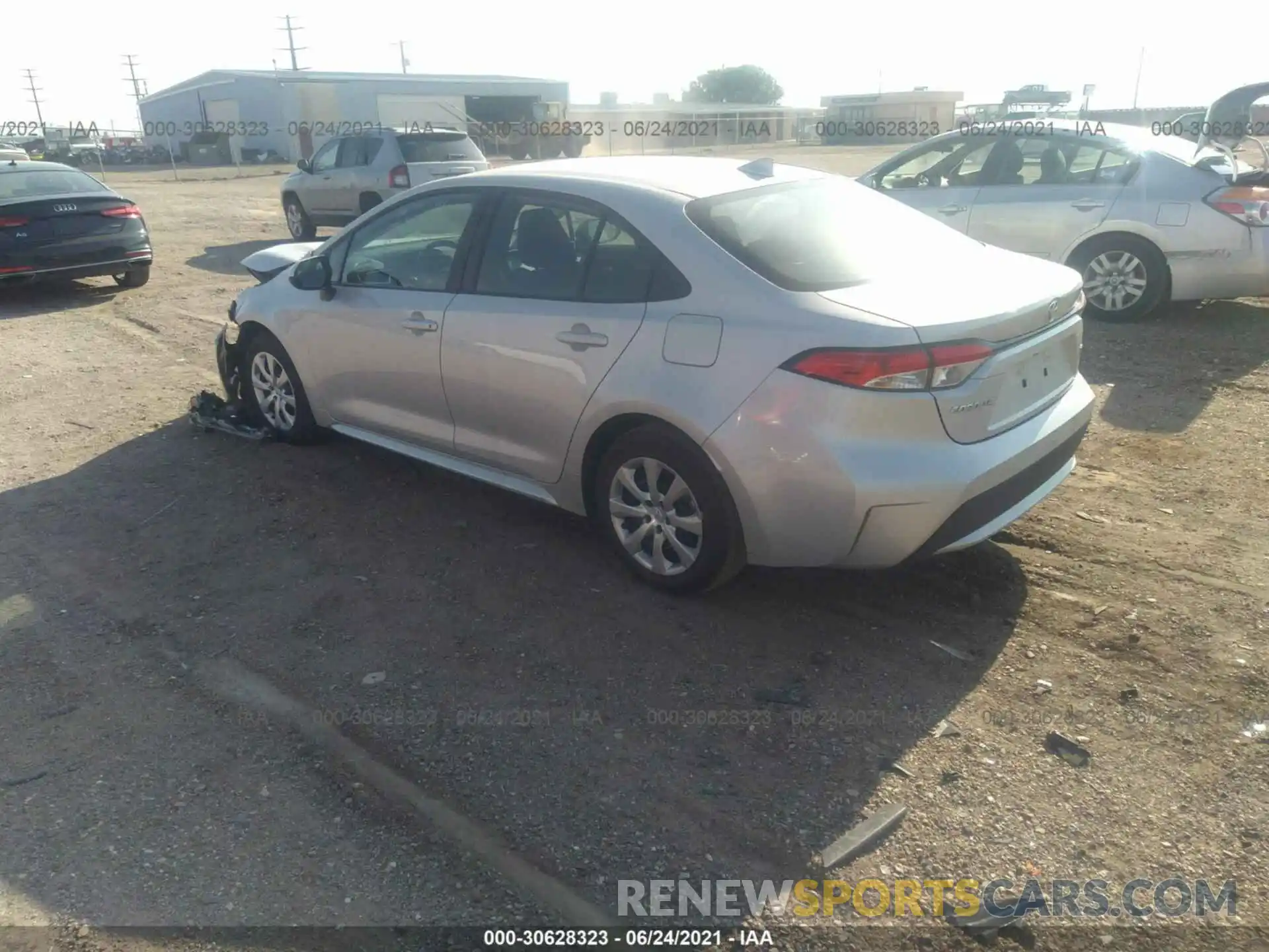 3 Photograph of a damaged car 5YFEPMAE8MP209520 TOYOTA COROLLA 2021