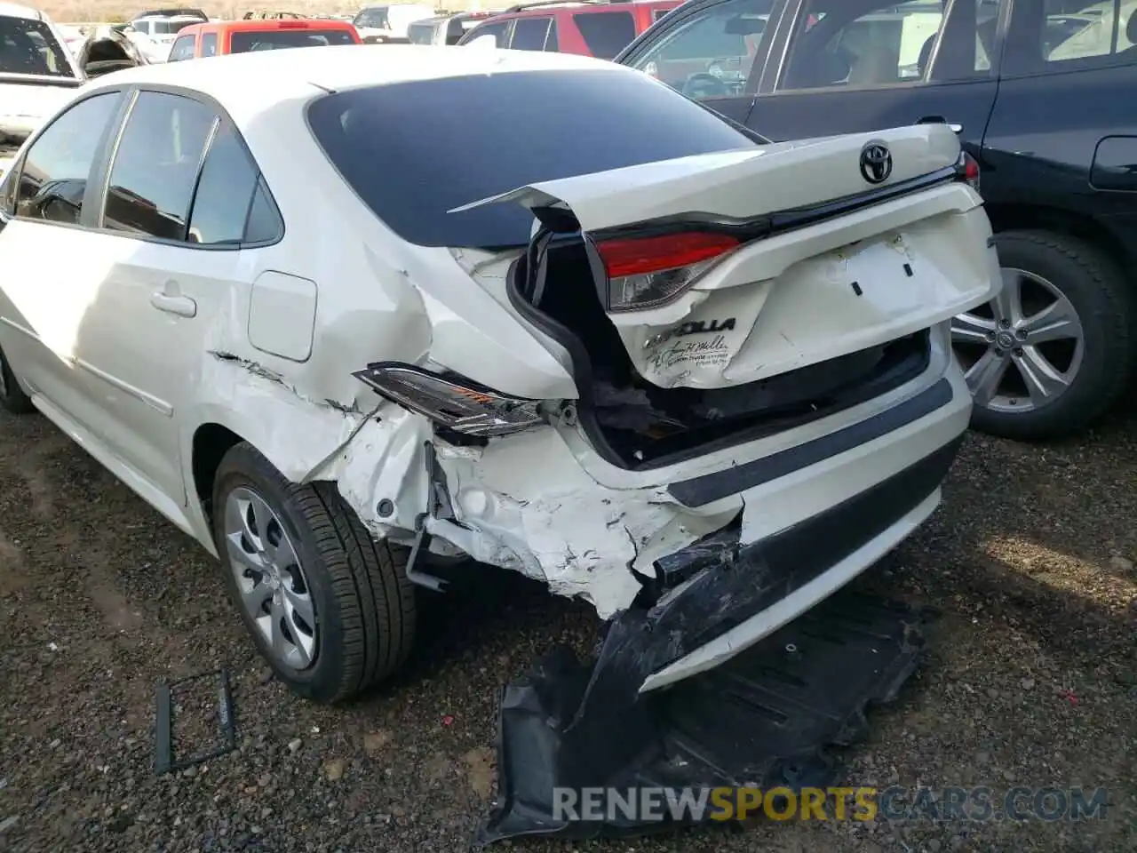 9 Photograph of a damaged car 5YFEPMAE8MP209761 TOYOTA COROLLA 2021