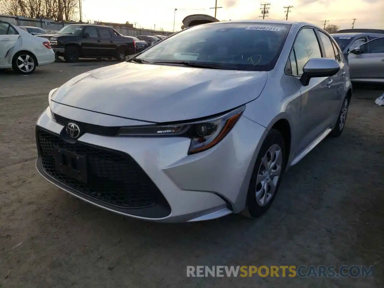 2 Photograph of a damaged car 5YFEPMAE8MP211171 TOYOTA COROLLA 2021