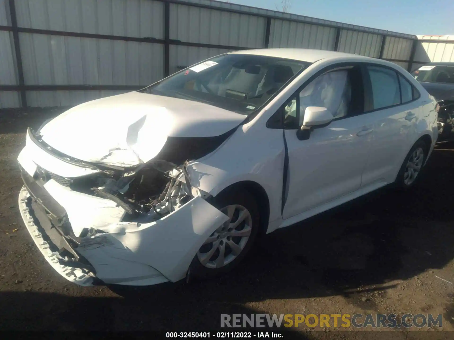 2 Photograph of a damaged car 5YFEPMAE8MP211672 TOYOTA COROLLA 2021