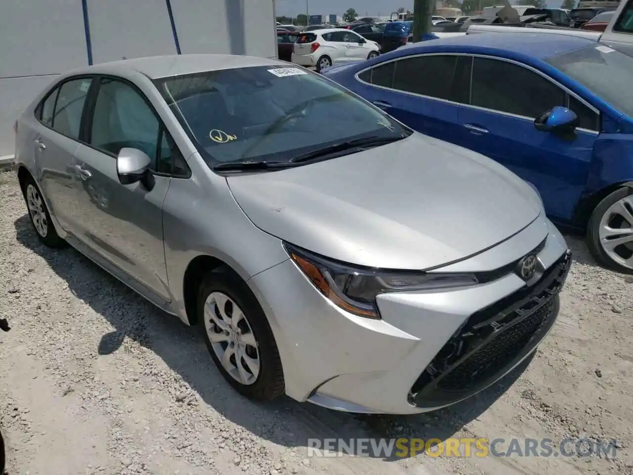 1 Photograph of a damaged car 5YFEPMAE8MP213146 TOYOTA COROLLA 2021