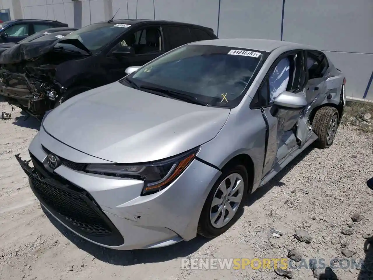 2 Photograph of a damaged car 5YFEPMAE8MP213146 TOYOTA COROLLA 2021