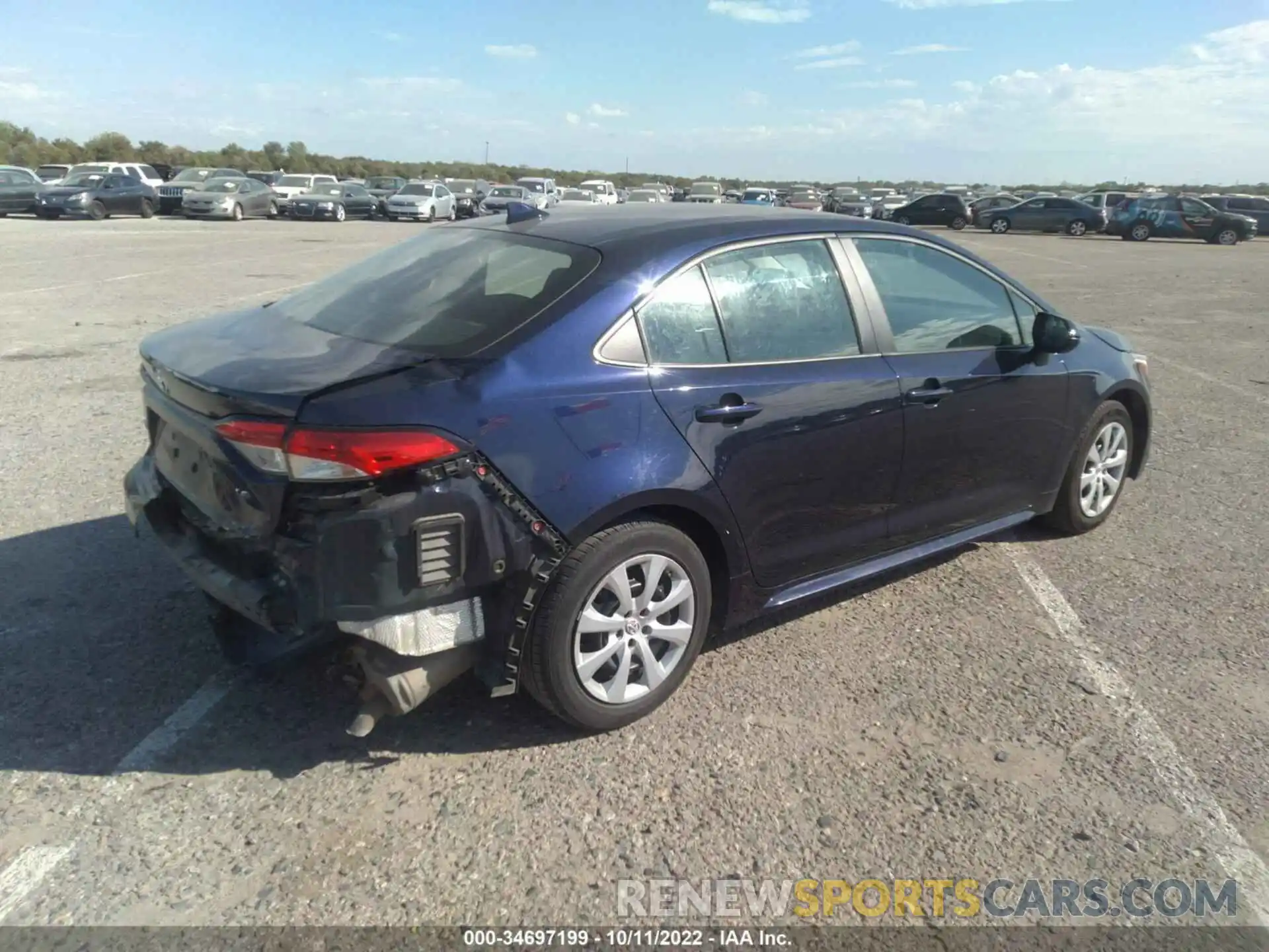 4 Photograph of a damaged car 5YFEPMAE8MP213163 TOYOTA COROLLA 2021