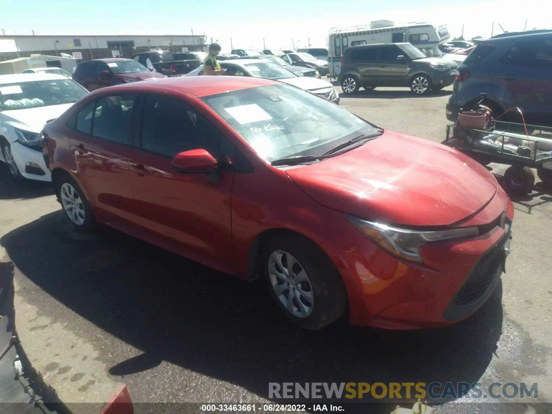 1 Photograph of a damaged car 5YFEPMAE8MP213700 TOYOTA COROLLA 2021