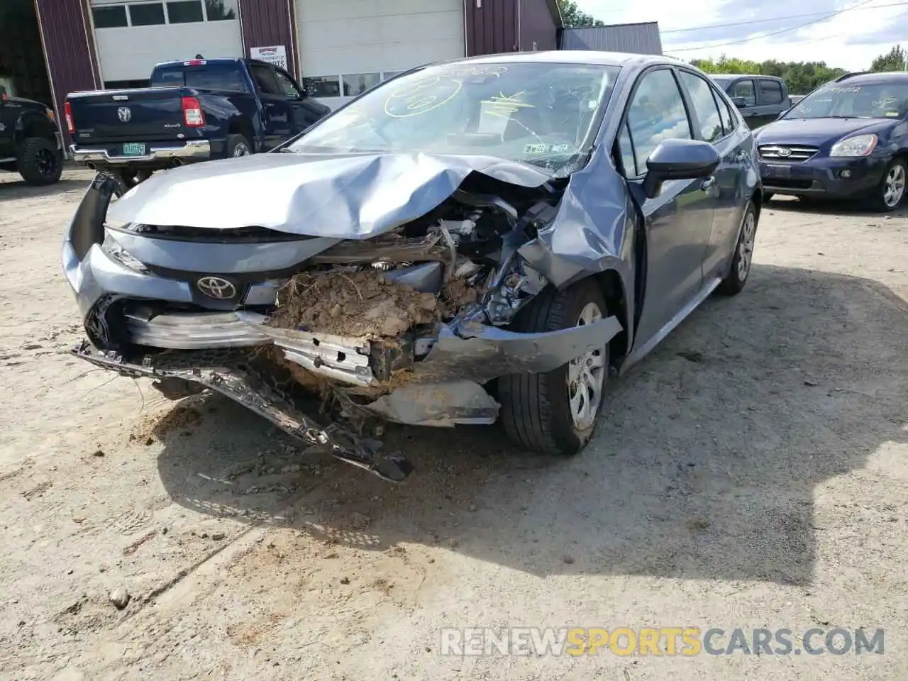 2 Photograph of a damaged car 5YFEPMAE8MP213891 TOYOTA COROLLA 2021