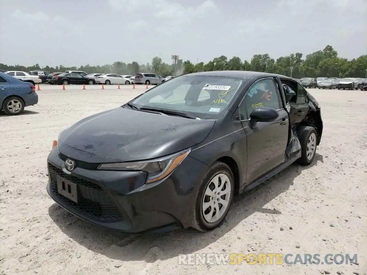 2 Photograph of a damaged car 5YFEPMAE8MP214684 TOYOTA COROLLA 2021