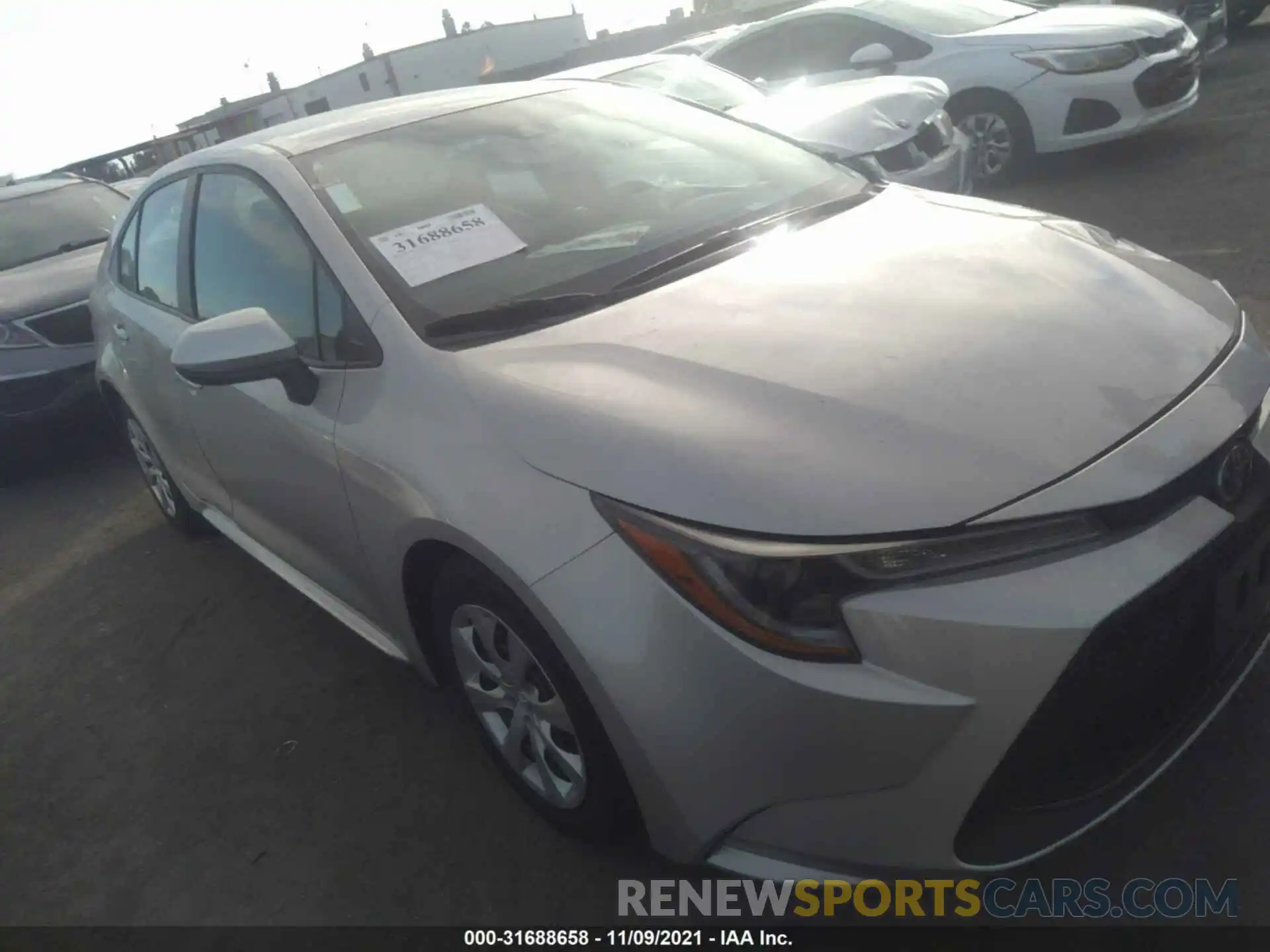 1 Photograph of a damaged car 5YFEPMAE8MP215799 TOYOTA COROLLA 2021